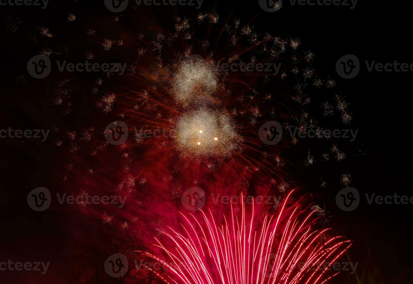 Fireworks  launch at Orthodox Easter Celebration in Corfu, Greece photo