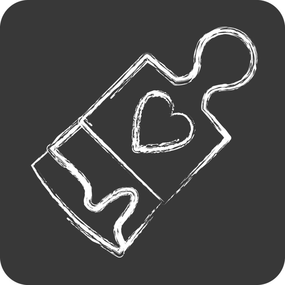 Icon Paint Brush. suitable for Paint Art Tools symbol. chalk Style. simple design editable. design template vector. simple illustration vector