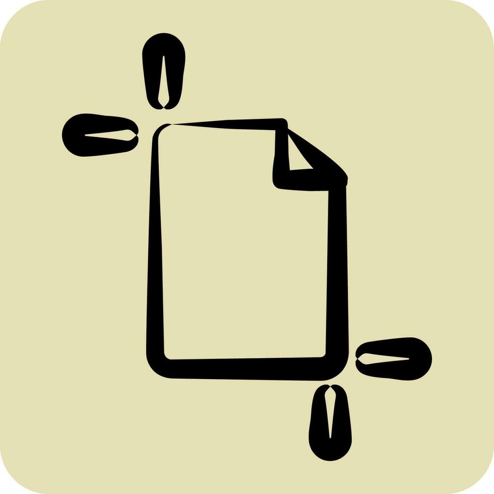 Icon Artboard. related to Graphic Design Tools symbol. hand drawn style vector