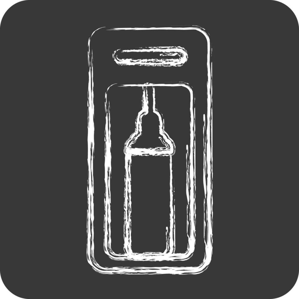 Icon Soda Machine. suitable for Kitchen Appliances symbol. chalk Style. simple design editable vector