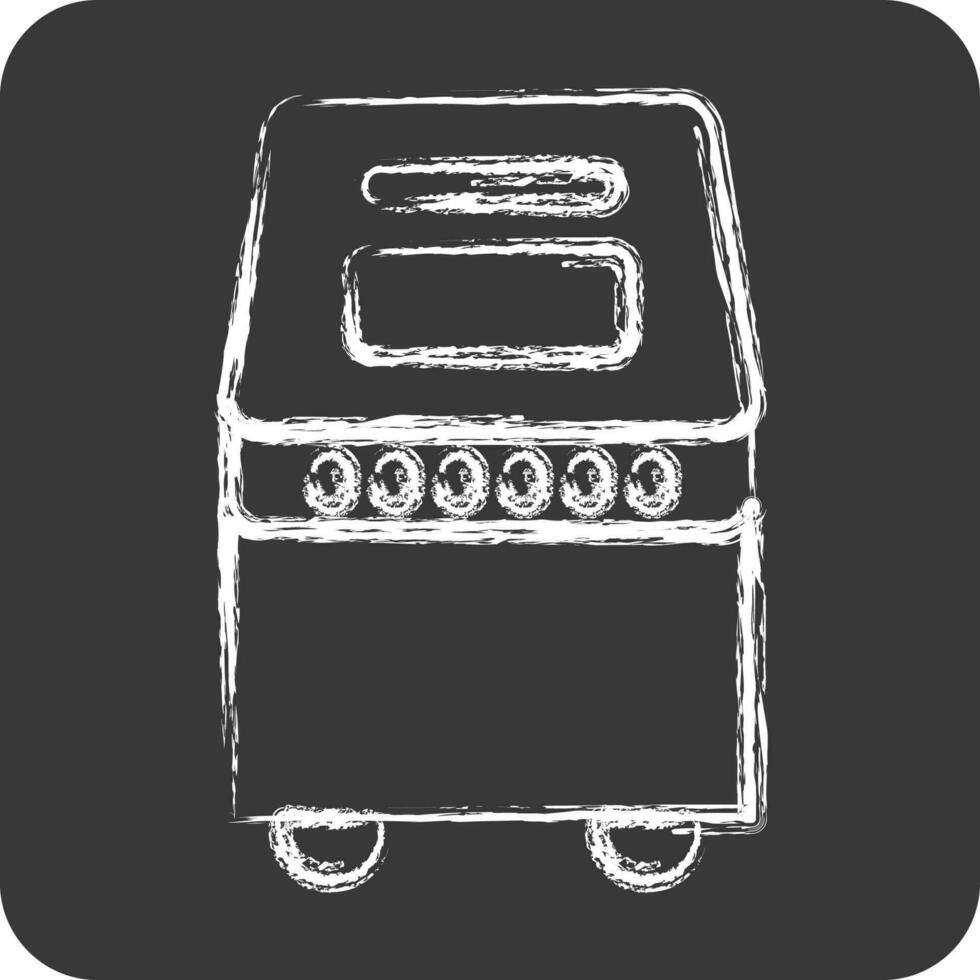 Icon Bread Maker. suitable for Kitchen Appliances symbol. chalk Style. simple design editable. design template vector