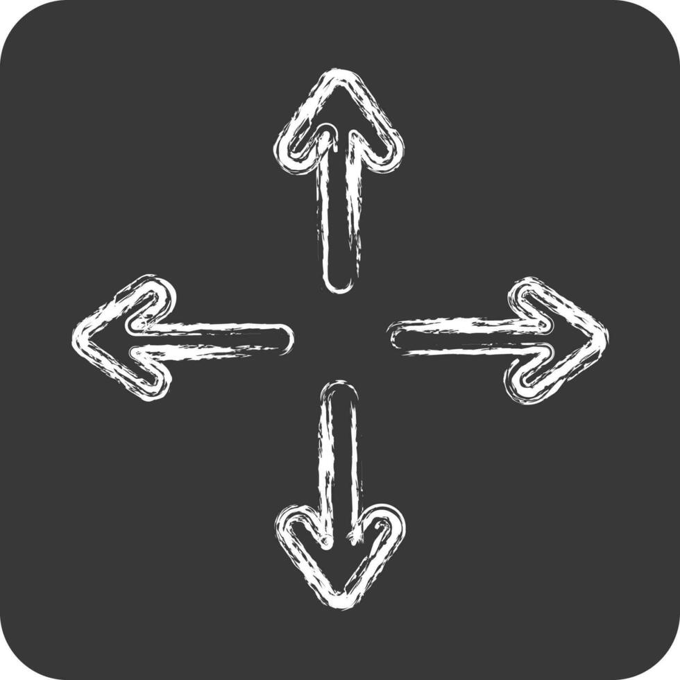 Icon Stretch. suitable for sportswear symbol. chalk Style. simple design editable. design template vector. simple illustration vector