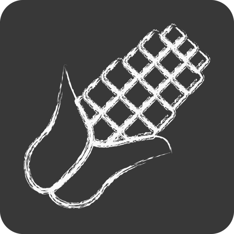 Icon Corn. suitable for Nuts symbol. chalk Style. simple design editable. design template vector