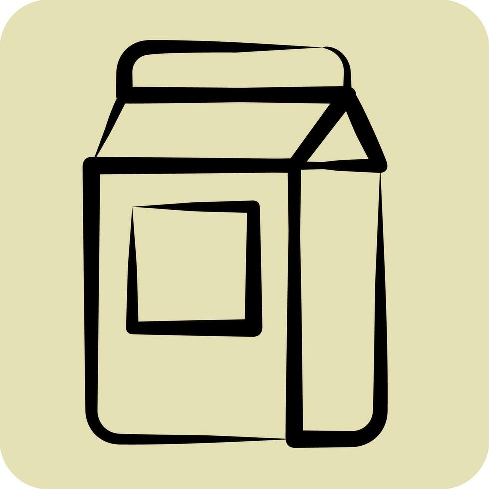 Icon Wasing Powder. related to Laundry symbol. hand drawn style. simple design editable. simple illustration vector