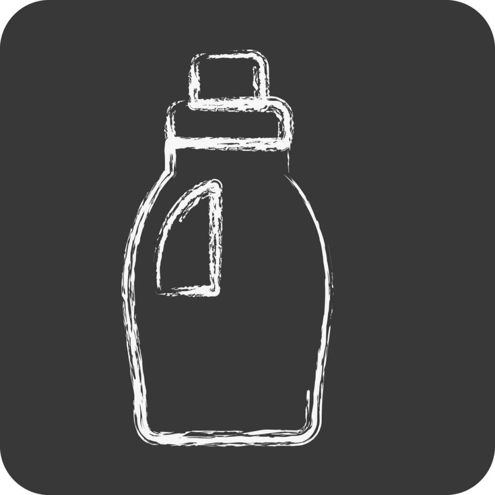 Icon Cleaning Product. related to Laundry symbol. chalk Style. simple design editable. simple illustration vector