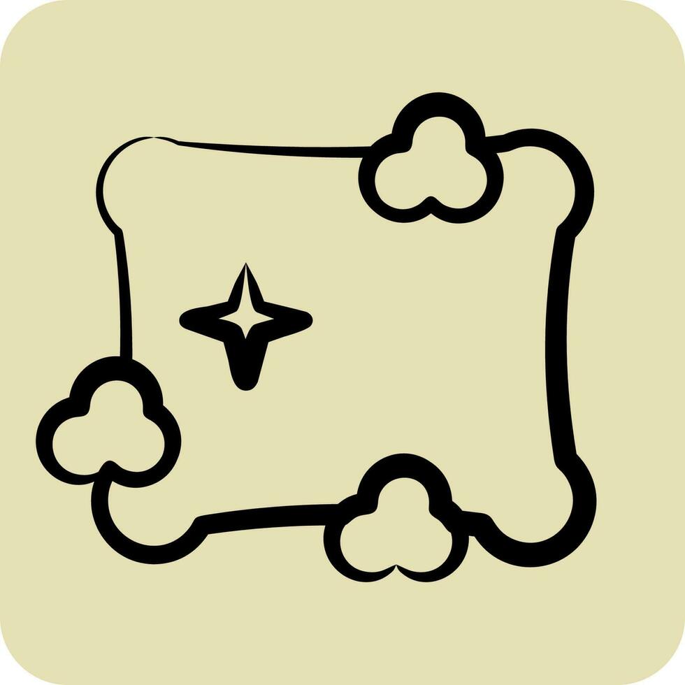 Icon Pillow Clean. related to Laundry symbol. hand drawn style. simple design editable. simple illustration vector