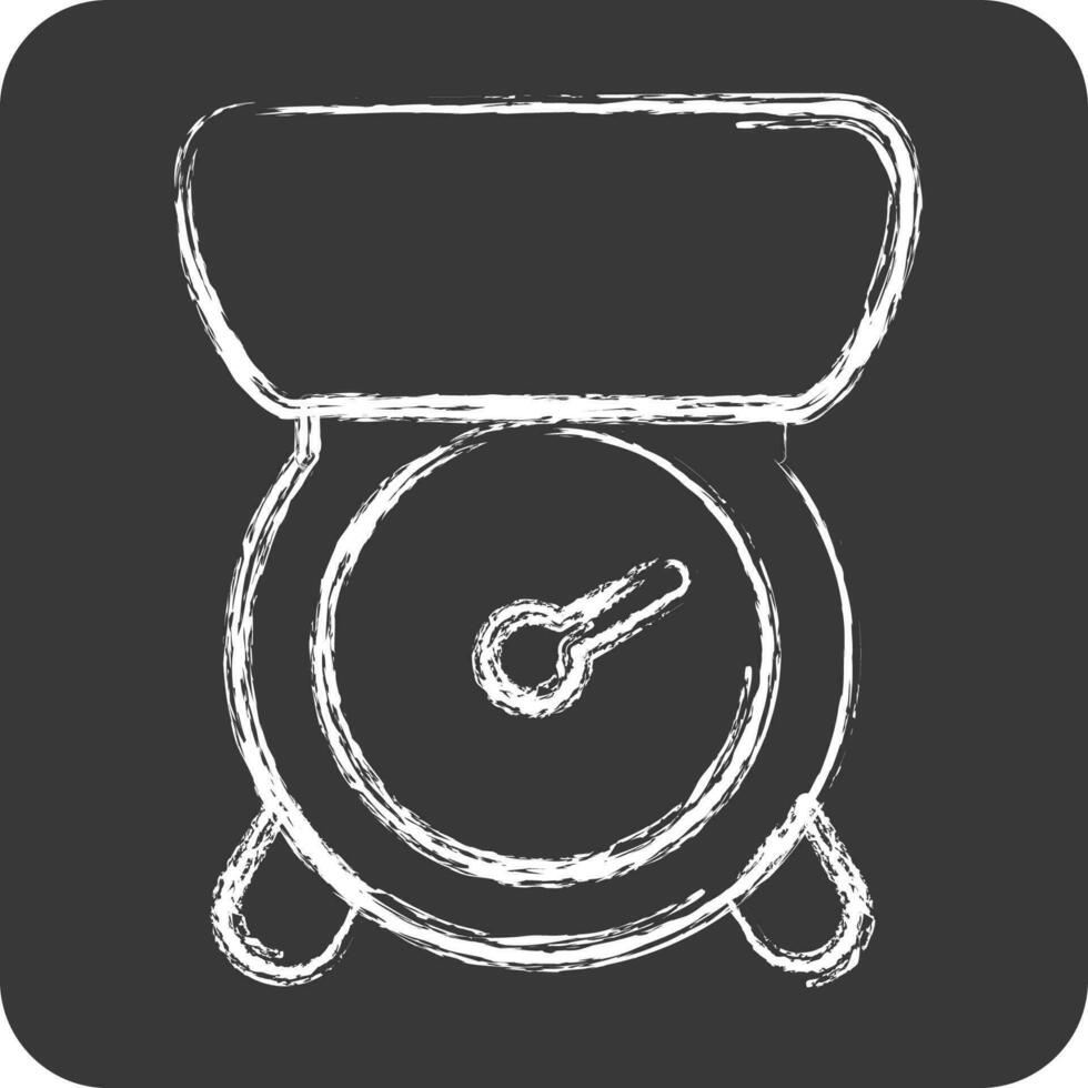 Icon Kitchen Scales. suitable for education symbol. chalk Style. simple design editable. design template vector