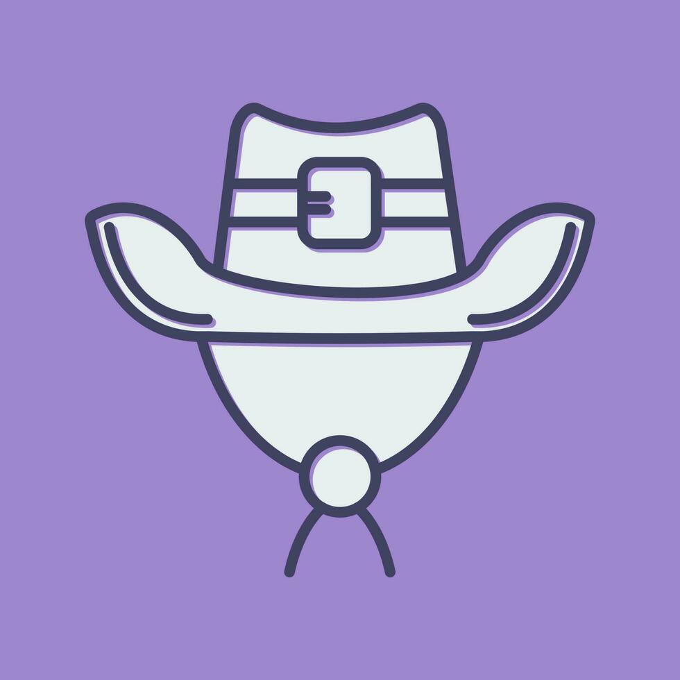 icono de vector de sombrero de vaquero