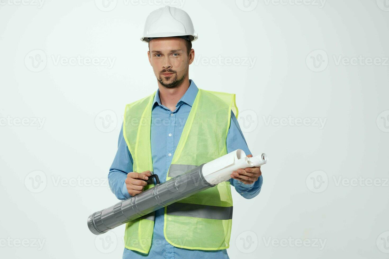 male builders Professional Job isolated background photo