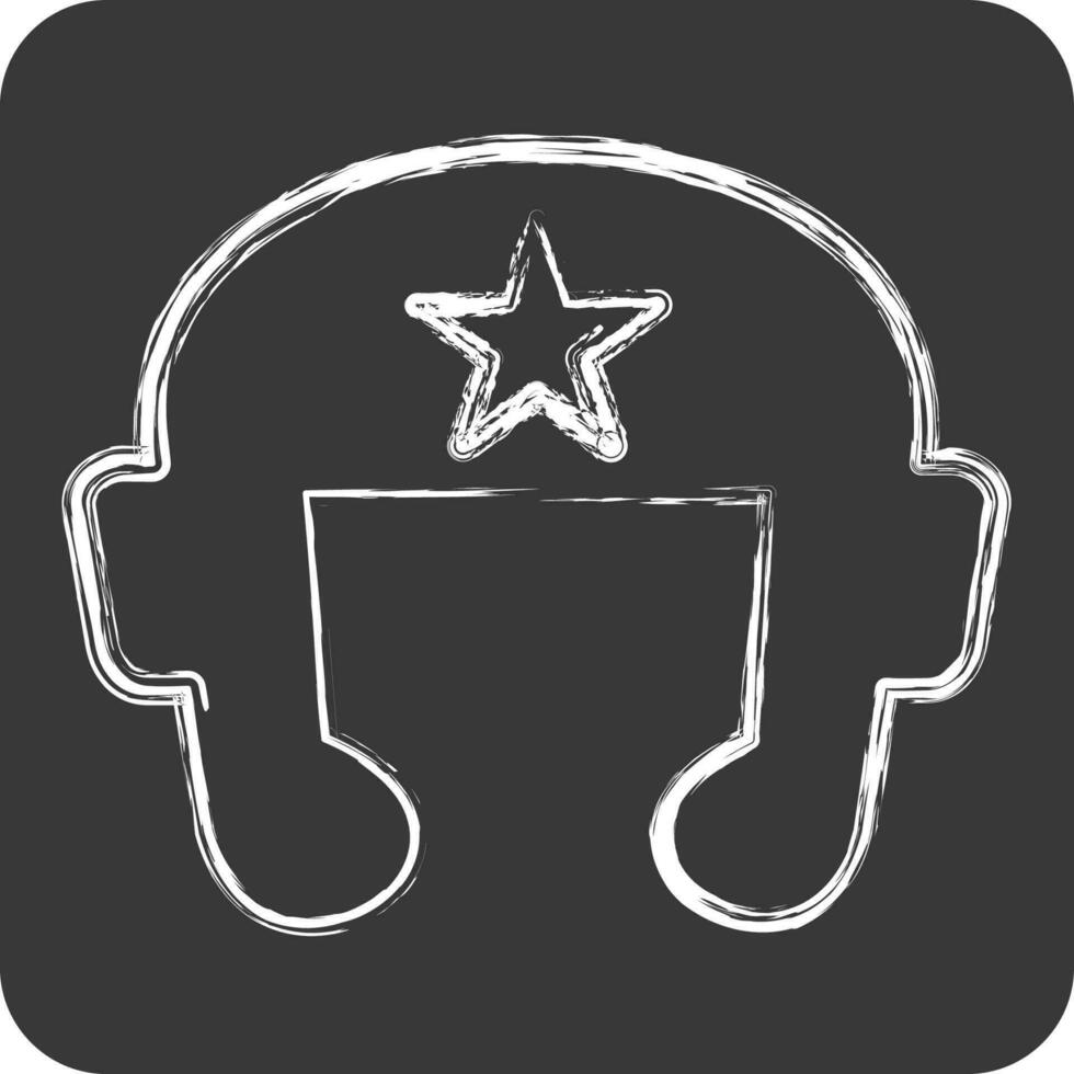 Icon Boxing Helmet. related to Combat Sport symbol. chalk Style. simple design editable.boxing vector