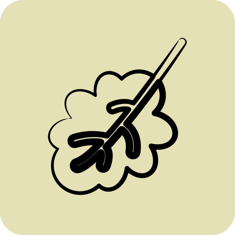 Icon Oak Leaf. related to Flora symbol. hand drawn style. simple illustration. plant. Oak. leaf. rose vector
