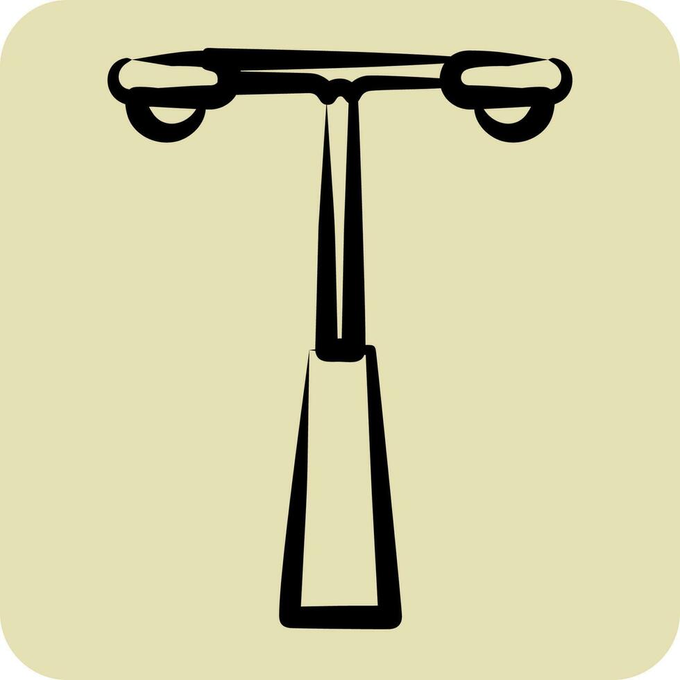 Icon Streetlight. suitable for City Park symbol. hand drawn style. simple design editable. design template vector