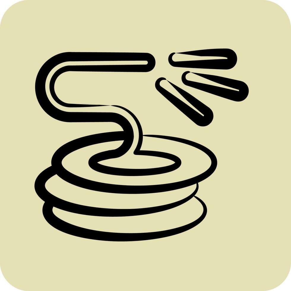 Icon Hose. suitable for Garden symbol. hand drawn style. simple design editable. design template vector. simple illustration vector