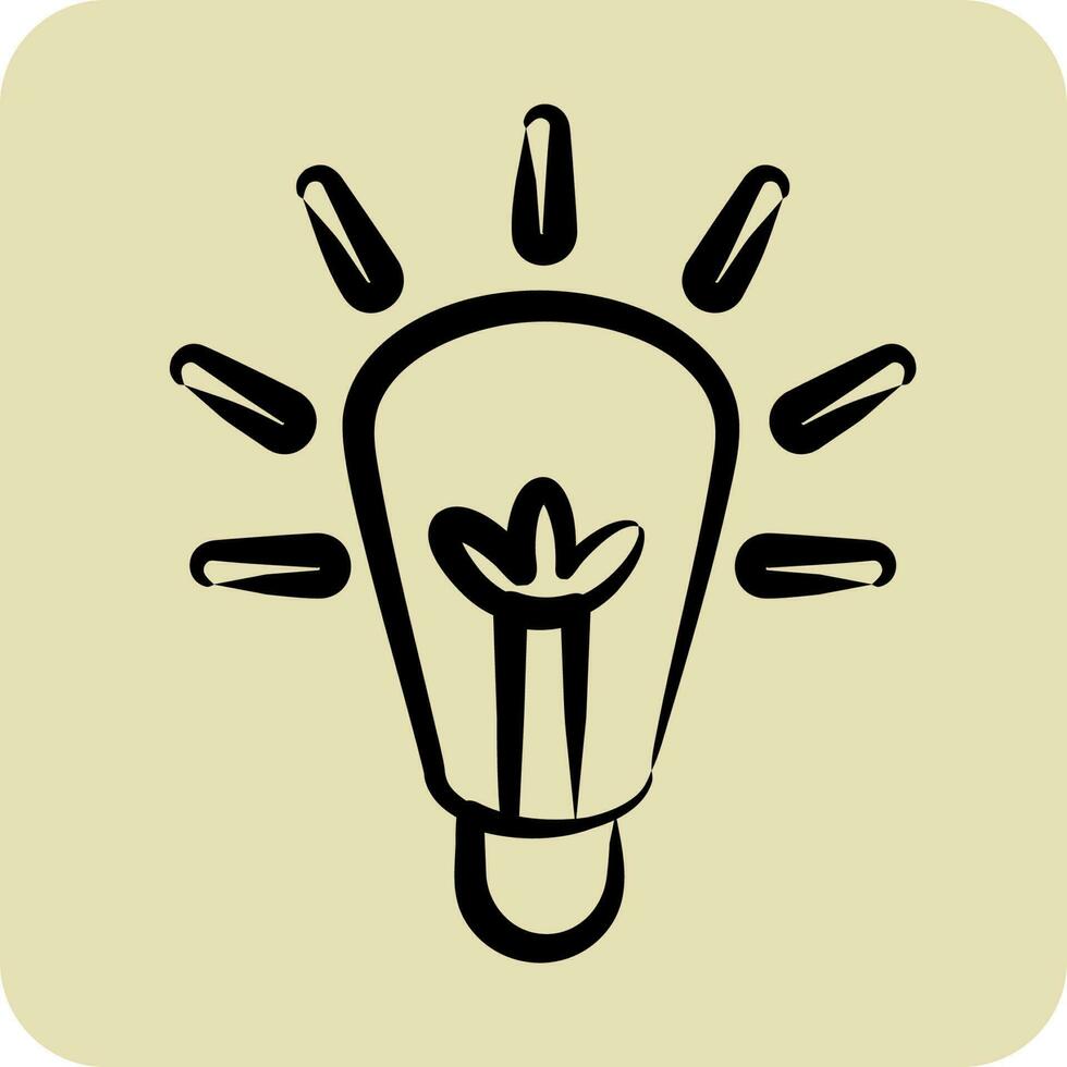 Icon Solving. related to Machine Learning symbol. hand drawn style. simple design editable vector