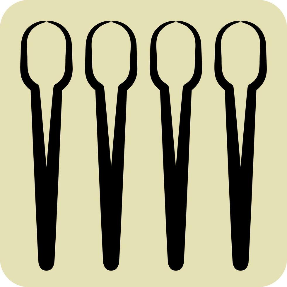 Icon Sewing Needles. suitable for education symbol. hand drawn style. simple design editable. design template vector