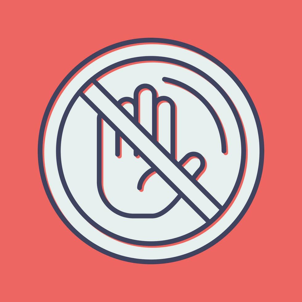 No Passing Vector Icon