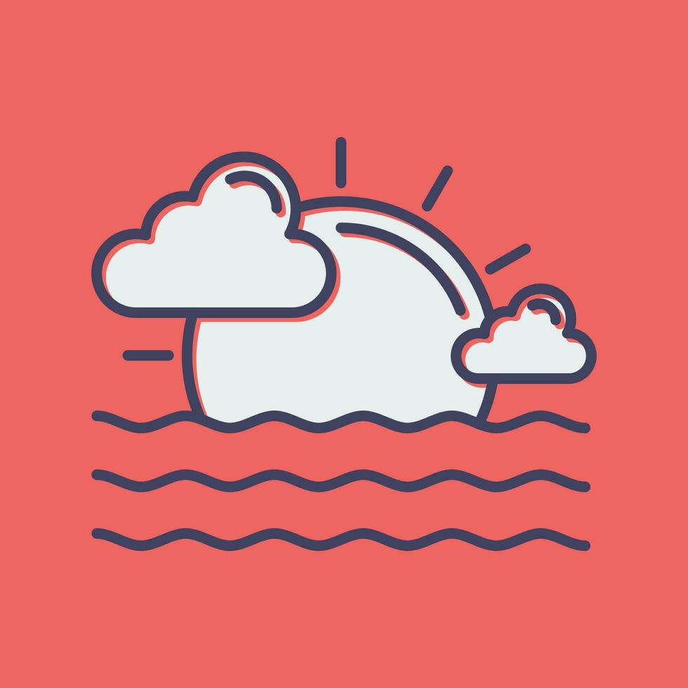 Sunset Vector Icon