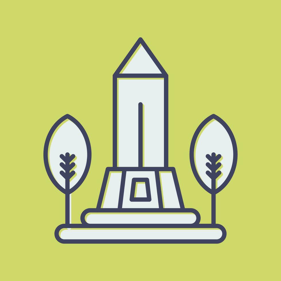 icono de vector de monumento
