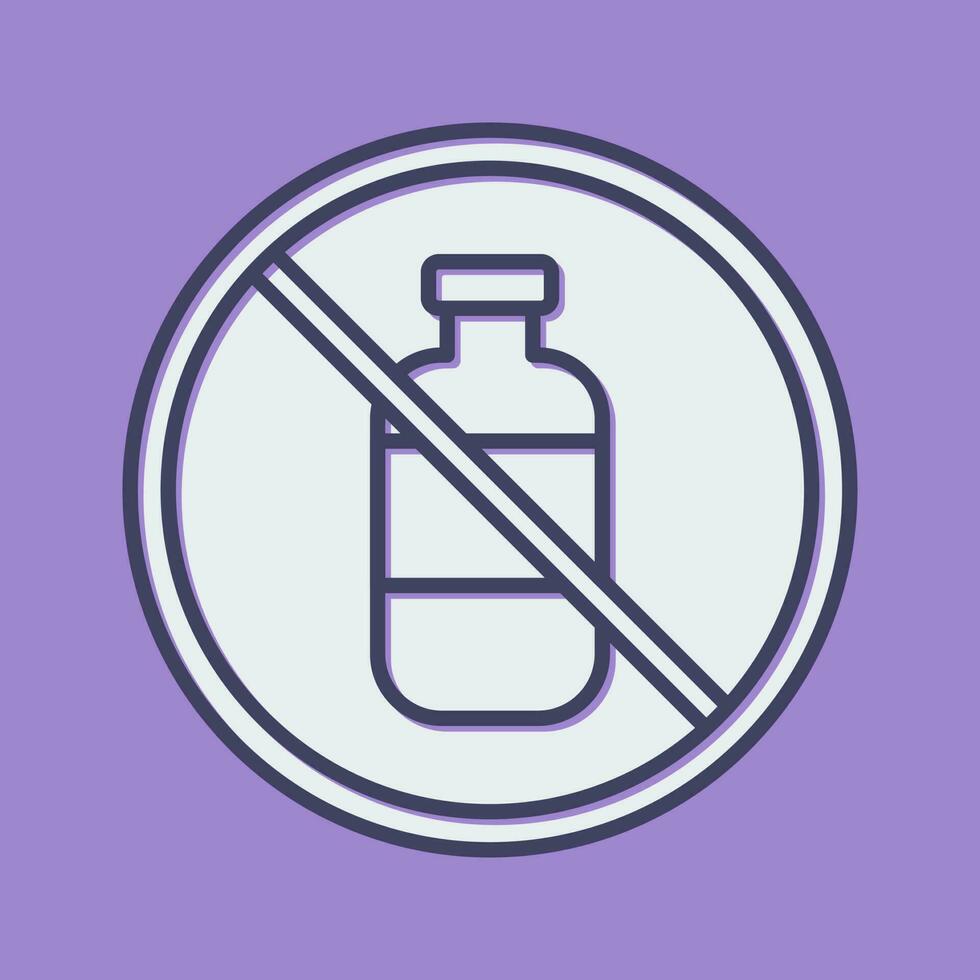 No Liquids Vector Icon