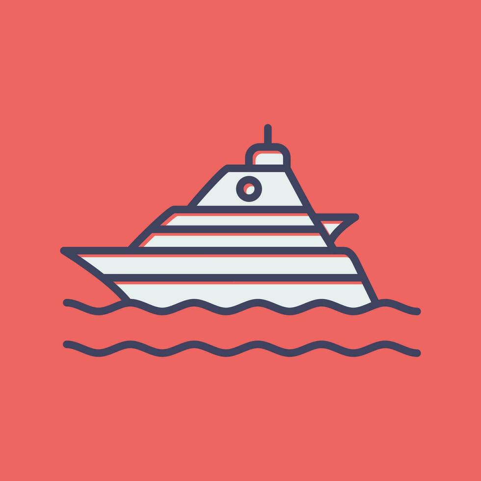 Yacht Vector Icon