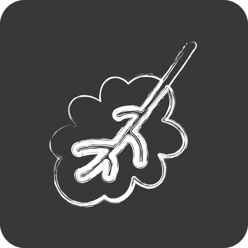 Icon Oak Leaf. related to Flora symbol. chalk Style. simple illustration. plant. Oak. leaf. rose vector