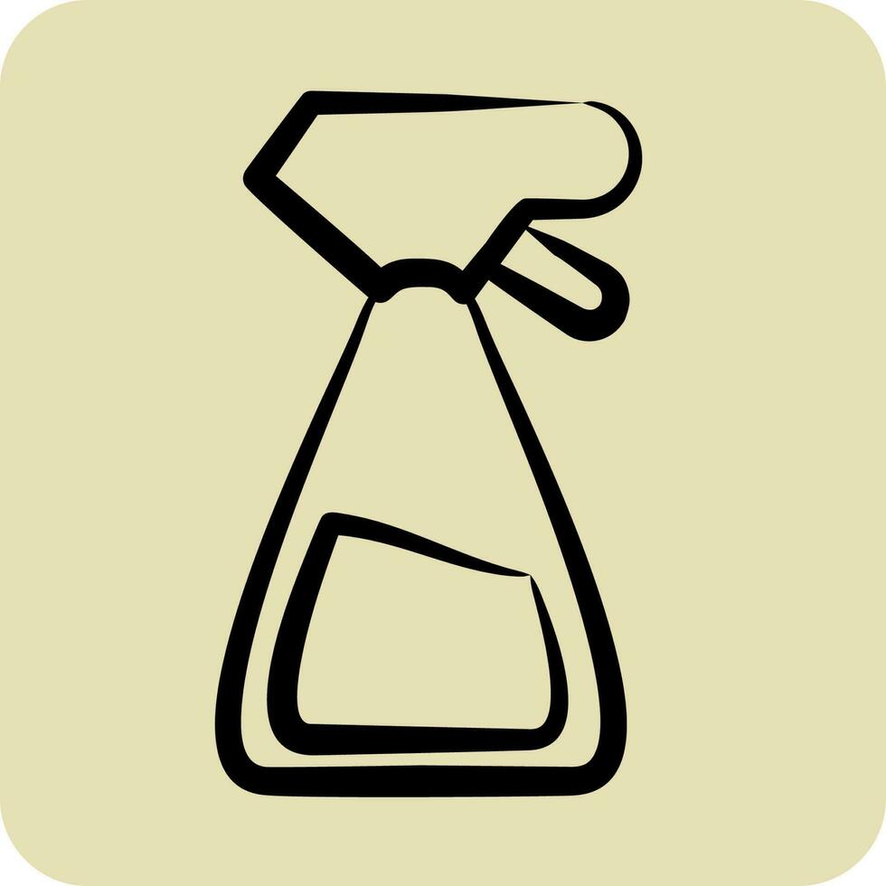 Icon Spray Bottle. suitable for Garden symbol. hand drawn style. simple design editable. design template vector. simple illustration vector