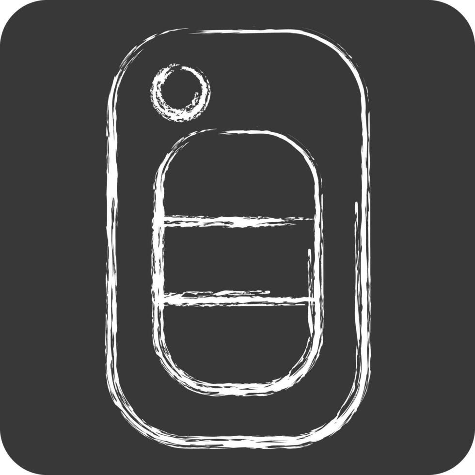 Icon Key. suitable for Automotive symbol. chalk Style. simple design editable. design template vector