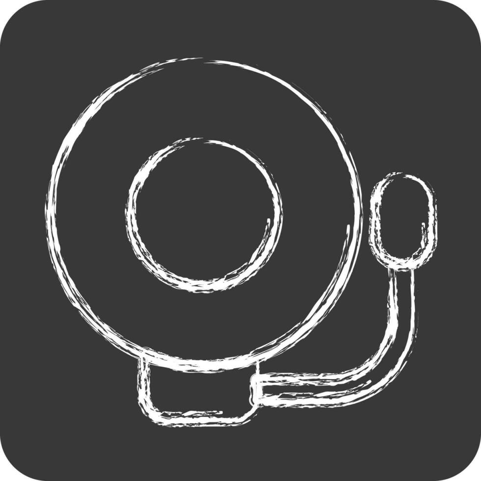 Icon Bell. related to Combat Sport symbol. chalk Style. simple design editable.boxing vector