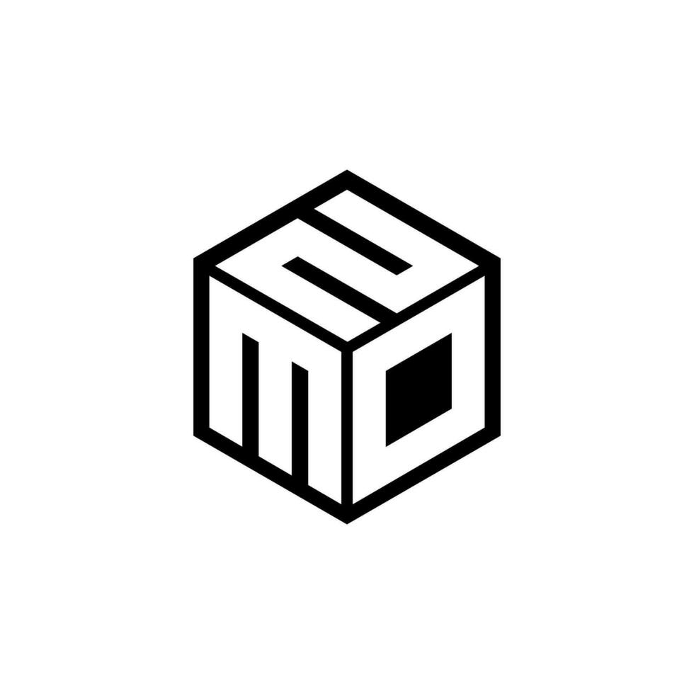 MDN letter logo design in illustration. Vector logo, calligraphy designs for logo, Poster, Invitation, etc.