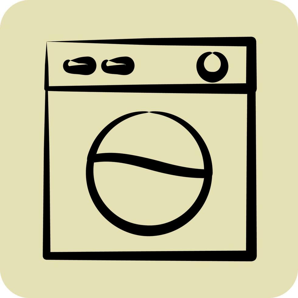 Icon Easy Care. suitable for sportswear symbol. hand drawn style. simple design editable. design template vector. simple illustration vector