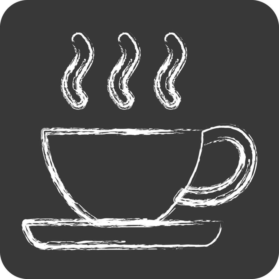 Icon Espresso. suitable for education symbol. chalk Style. simple design editable. design template vector