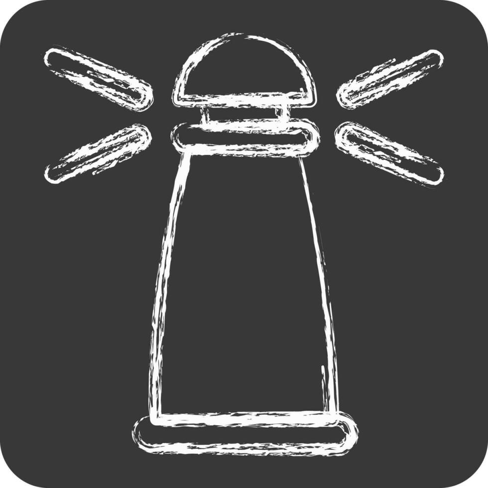 Icon Lighthouse. suitable for education symbol. chalk Style. simple design editable. design template vector