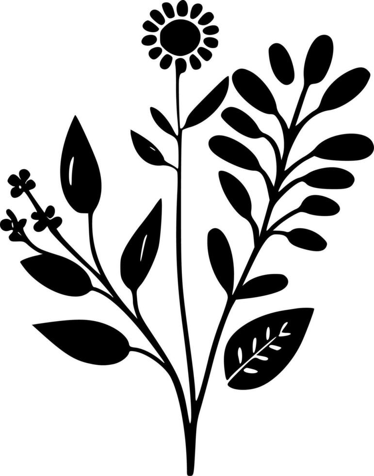 Floral - High Quality Vector Logo - Vector illustration ideal for T-shirt graphic