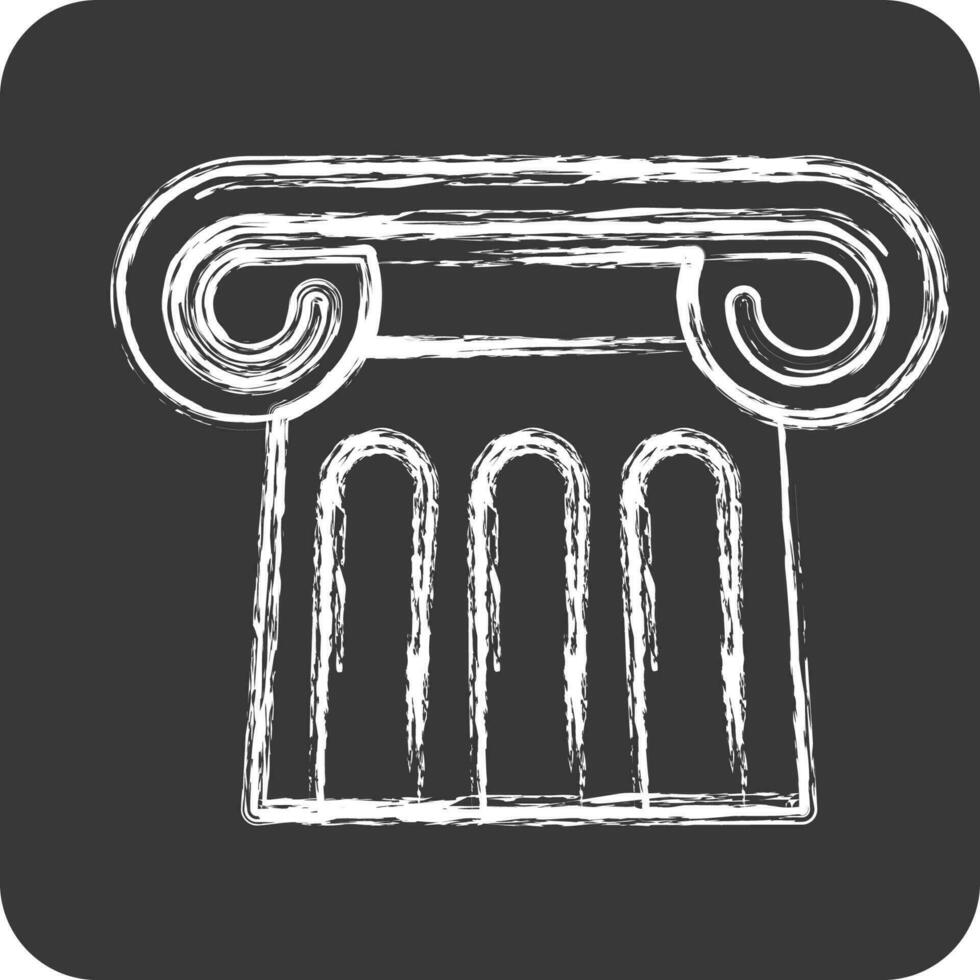 Icon Antiquity. suitable for education symbol. chalk Style. simple design editable. design template vector