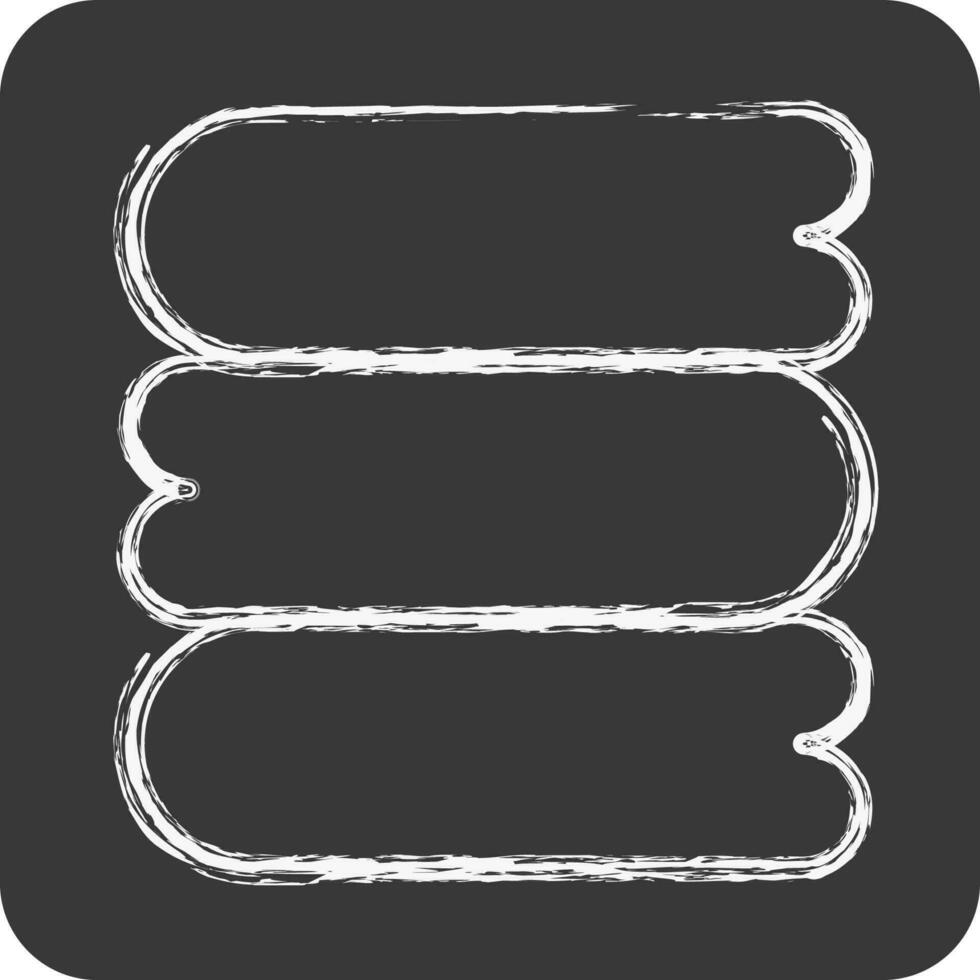 Icon Clan Towel. related to Laundry symbol. chalk Style. simple design editable. simple illustration vector