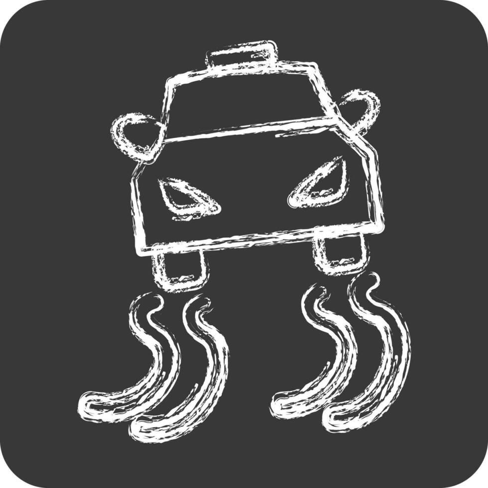 Icon Stability Control. suitable for Automotive symbol. chalk Style. simple design editable. design template vector