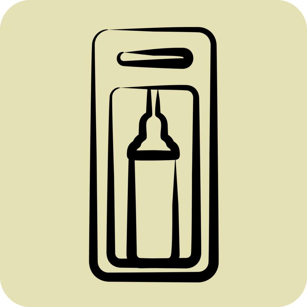 Icon Soda Machine. suitable for Kitchen Appliances symbol. hand drawn style. simple design editable vector