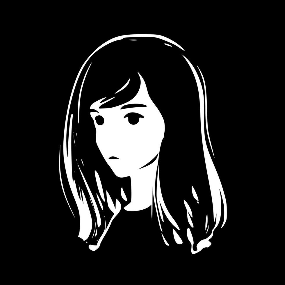 Girl - High Quality Vector Logo - Vector illustration ideal for T-shirt graphic