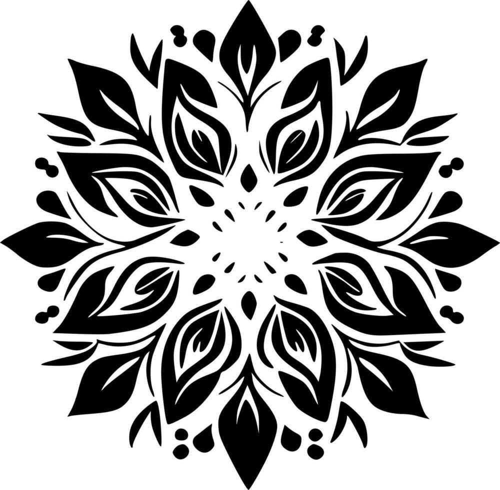 mandala - minimalista y plano logo - vector ilustración