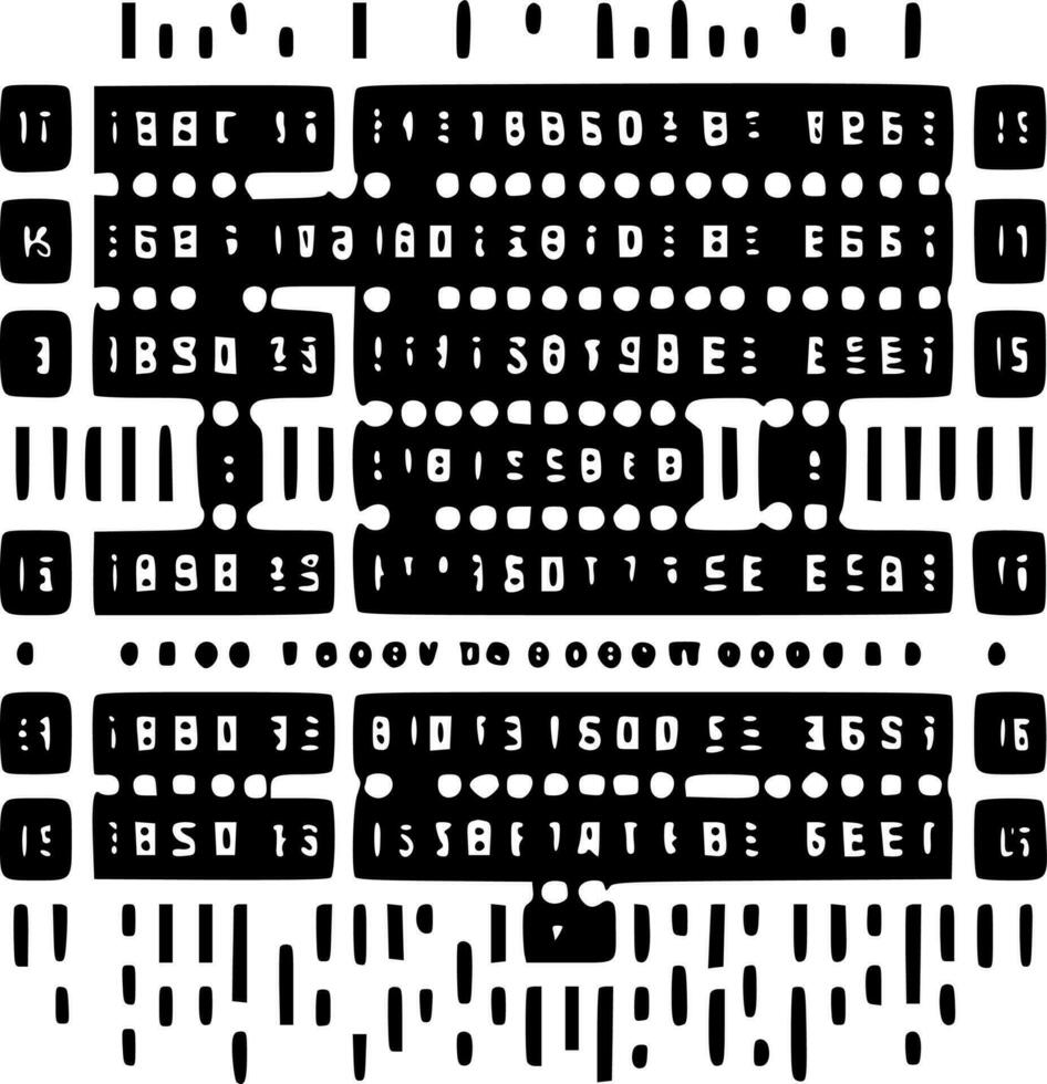 Binary Code - High Quality Vector Logo - Vector illustration ideal for T-shirt graphic