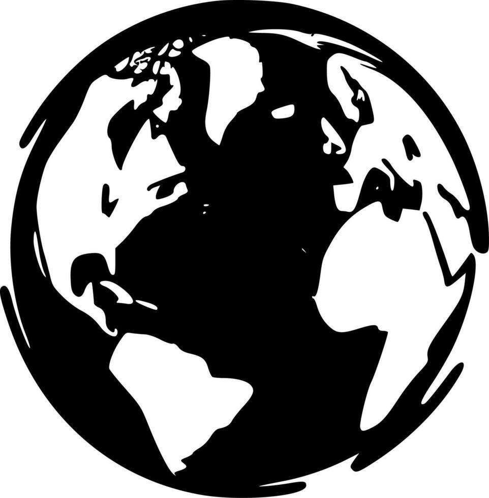 Earth - High Quality Vector Logo - Vector illustration ideal for T-shirt graphic
