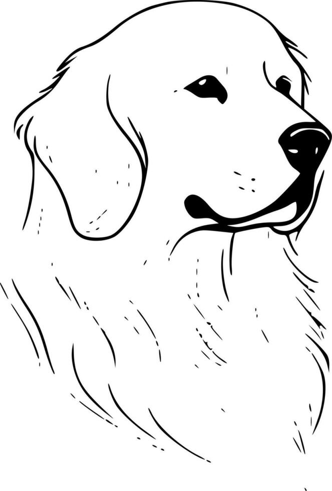 Golden Retriever - High Quality Vector Logo - Vector illustration ideal for T-shirt graphic