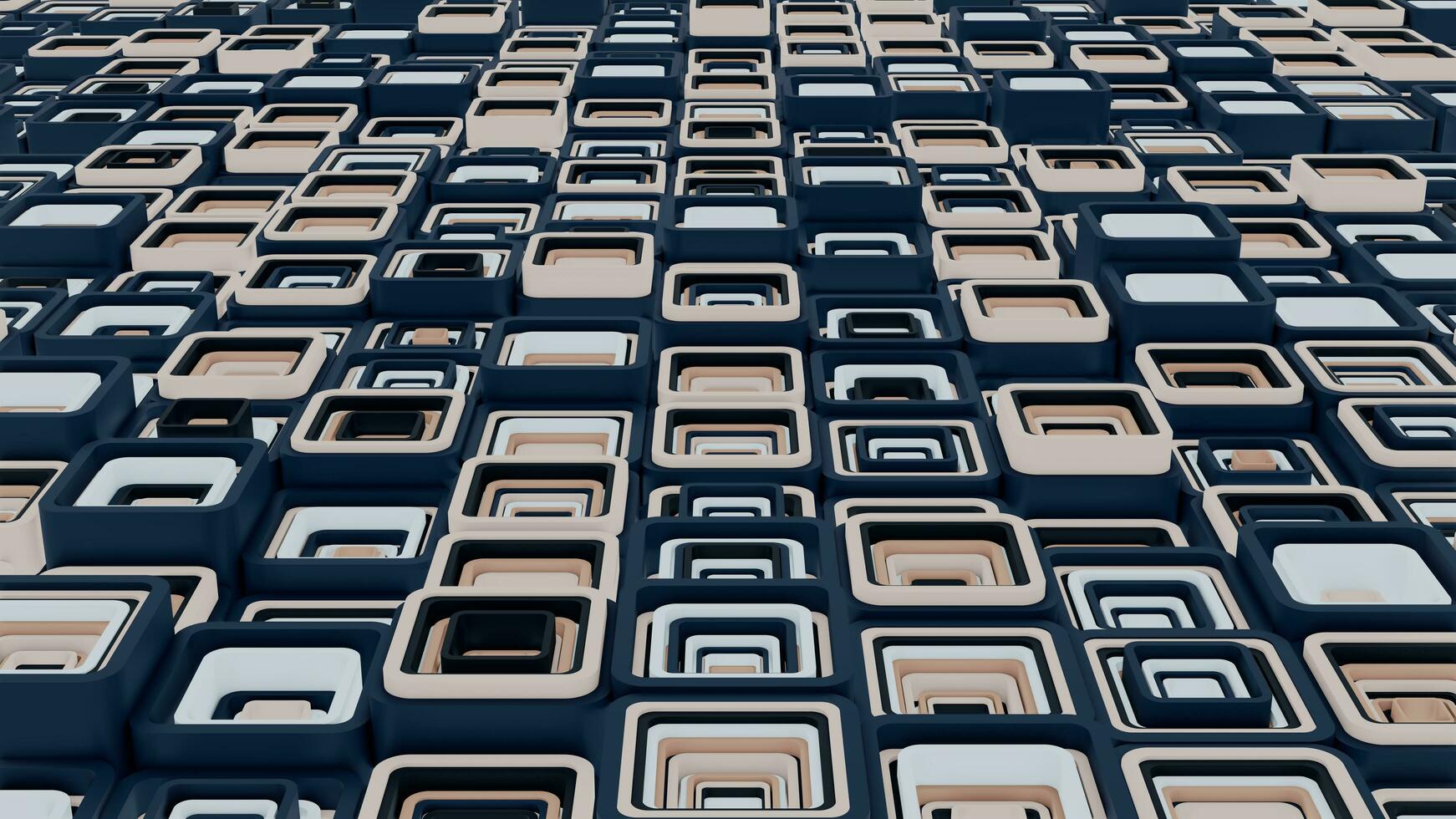 3d background abstract. Satisfying abstract minimalist geometric cubes. 8k seamless Artwork photo