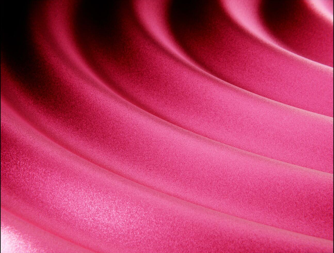 3d Fabric Satin in colour Magenta, 3d rendering photo