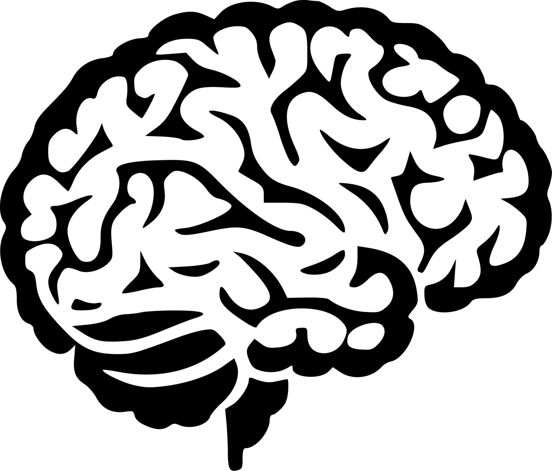 Brain, Minimalist and Simple Silhouette - Vector illustration 23614382  Vector Art at Vecteezy