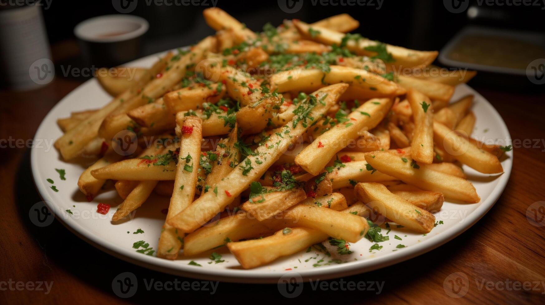 French Fries with Salt and Chili Seasoning, photo