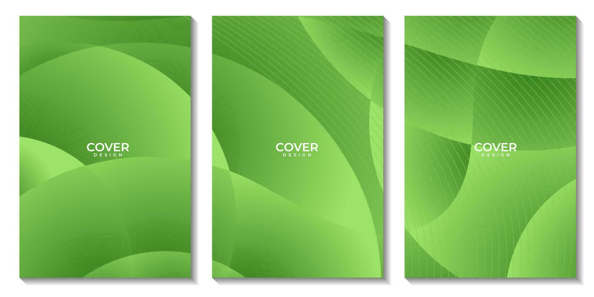 abstract vector green organic covers background for business