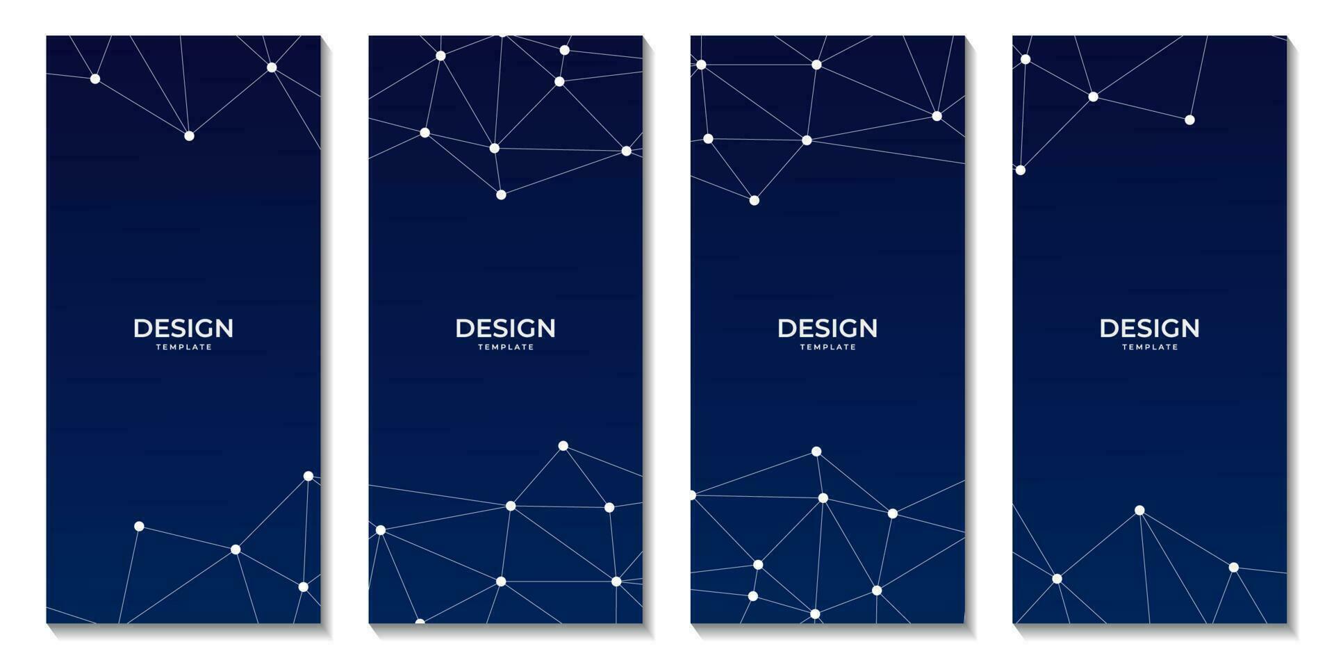geometric brochures  background and connecting dots and lines. Global network connection. Digital technology with plexus background. vector