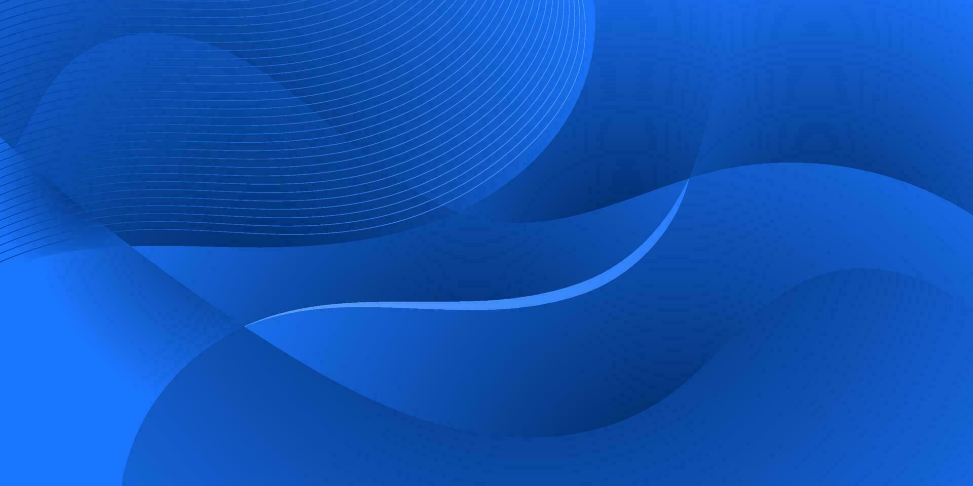 abstract blue wave gradient vector background