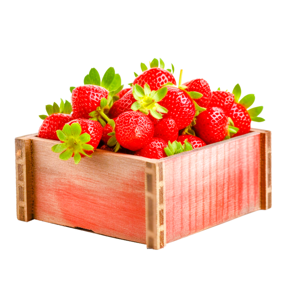 strawberry fruit in basket png